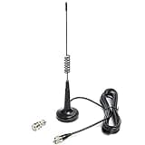 CB Antenna 27MHz Handheld CB Radio Antenna Magnetic Mount 14 Inch CB Radio Antenna PL259 & BNC Male Compatible with Cobra Midland Uniden President Vehicle Car Truck Mobile CB Radio Handheld CB Radio