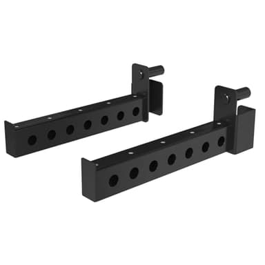 Mikolo Safety Catches, Spotter Arms-Fit 2"x 2" Tube, with 1" Hole for Squat Rack Power Rack Cage, 800 lbs Capacity (1 Pair)