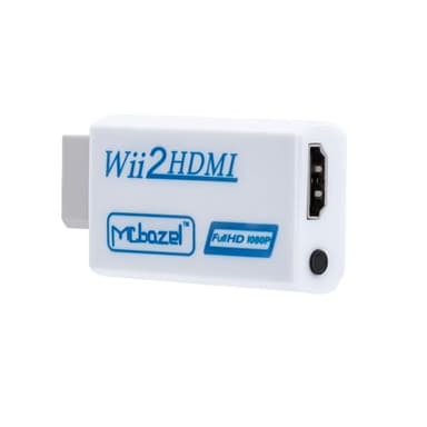 Mcbazel Wii to HDMI 1080p 720p Connector Output Video & 3.5mm Audio Supports All Wii Display Modes NTSC 480i 480p, PAL 576i
