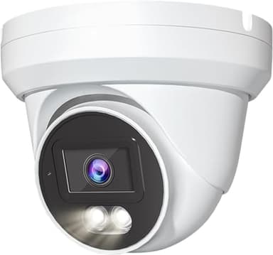 Marquis 4MP PoE IP Turret Dome Camera with Audio, IP Security Camera Outdoor Rated, Waterproof IP66, 108° Wide Angle 2.8mm Lens NDAA Compliant (Color Night)
