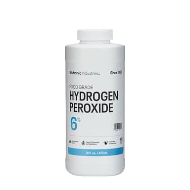 Blubonic Industries 6% Food Grade Hydrogen Peroxide—H2O2, Pure Oxygen and Water, 16 fl oz