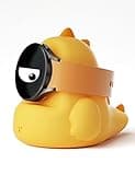 ELETIUO Charger Stand Compatible with Samsung Galaxy Watch 5 (40, 44mm)/Galaxy Watch 5 Pro (45mm),Charging Stand Station Dock with Non-Slip Silicone and Cable Management Slot,Yellow