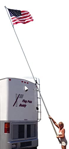FlagPole Buddy RV Flag Pole Kit 22 Feet with USA Flag