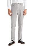 CRZ YOGA Men's All Day Comfy Golf Pants with 5-Pocket 30" Quick Dry Lightweight Casual Work Stretch Trousers Gull Gray 40W x 30L