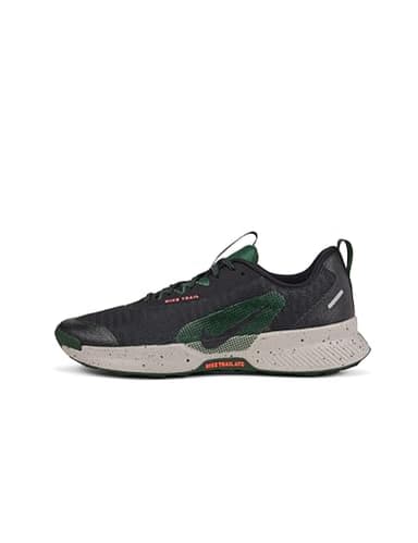 Nike Men's Juniper Trail 3 Trail Running Shoes, Black/Black-Fir-Bright Crimson, 11