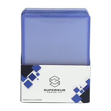 Superieur Gaming Toploader Card Protectors – 3 x 4-inch Top Loader Trading Card Holder – Card Case Holder for Trading Cards, Sports Cards – 25-Pack