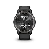 Garmin vívomove Trend, Stylish Hybrid Smartwatch, Long-Lasting Battery Life, Dynamic Watch Hands and Touchscreen Display, Black