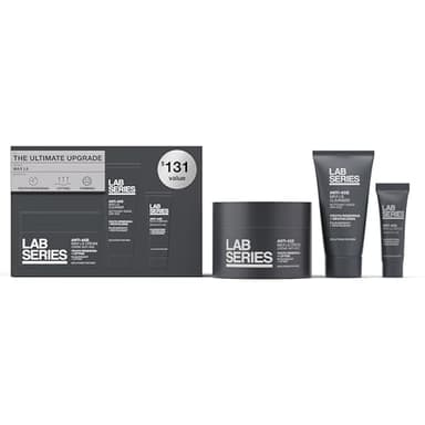 Lab Series Max LS Men's Skincare Set - Essential Skin Care Routine Kit Includes Anti Aging Moisturizer - Foaming Face Wash - Face Serum for Men