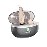 Flaygo Rechargeable Hearing Aids for Seniors' Hearing Loss (Not Amplifier) - Latest 16-Channel Digital OTC Hearing Aid with Intelligent Noise Cancellation, 5-Day Long-Lasting Battery, Medical-Grade Materials, Comfortable & Anti-Slip for Secure Wearing, Beige