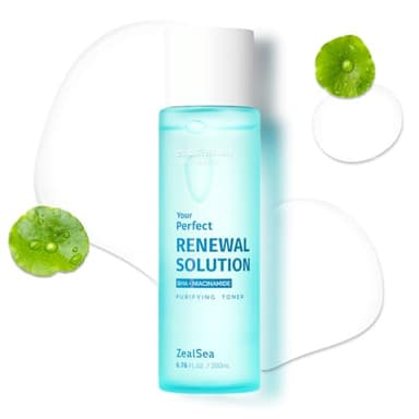 Salicylic Acid Toner, Blackhead Remover, BHA Liquid Exfoliant (CICA, 6.76OZ), ZealSea Pore Minimizer for Face, Gentle Alcohol Free BHA Toner for All Skin Type with Niacinamide, Redness Relief, Vegan