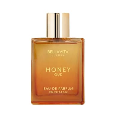 Bellavita Luxury Honey Oud Eau de Parfum | 100 ml (3.4 fl.oz.) | Perfume for Men and Women | Sweet Honey, Bergamot, Oud, and Amber Notes | Women's Day Special