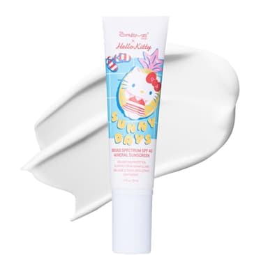 The Crème Shop x Hello Kitty Sunny Days SPF 40 Mineral Sunscreen for Sensitive Skin with Zinc Oxide, UVA/UVB Protection with No White Cast, Korean Skin Care (1.69 Fl Oz)