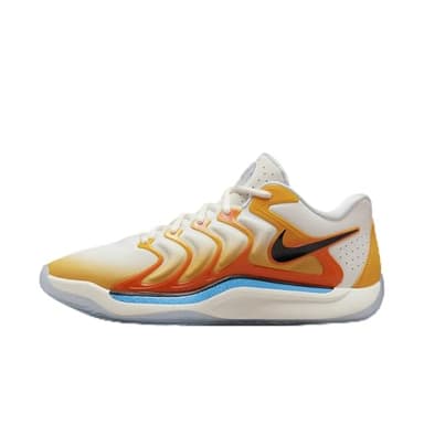 Nike KD17 Basketball Shoes (FJ9487-700, University Gold/Safety Orange/University Blue/Black) Size 9.5