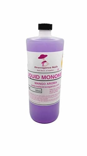 Extravaganza Nails Liquid Monomer 32oz Mango Aroma, Large, Purple