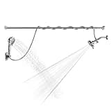 motoaaaa Double Shower Head, Dual Shower Head for Couples, High Pressure and Adjustable Tandem Shower Head System for Two People