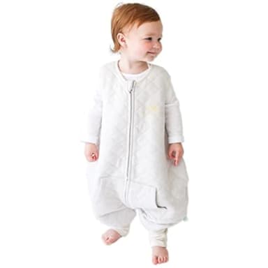 Tealbee Dreamsuit Toddler Sleep Sack with Feet – Walker Sleep Bag with Legs, Rayon made from Bamboo, All Season 1.2 TOG, 2-Way Zipper, 12m-2T - Sunshine