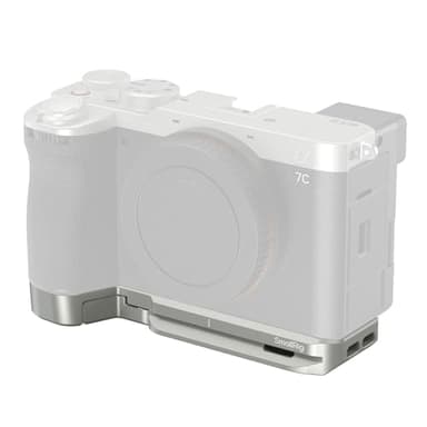 SmallRig A7C II/A 7CR Baseplate with Slot for Airtag, Only Compatible for Sony Alpha 7C II/Alpha 7CR, Mount Plate with Built-in Quick-Release Plate for Arca/QD Socket/Strap Slot (Silver)