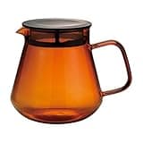 Hario Color Glass Coffee and Tea Server, 600ml Amber
