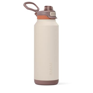 ZULU Powerfill Pro 40oz Stainless Steel Water Bottle with Quick Fill Lid, Triple Walled Vacuum Insulated Metal, Leak Proof Locking Lid, Sip and Chug, Reusable BPA Free, Driftwood