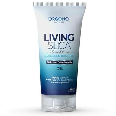 Living Silica ORGONO Mineral-Based Collagen Booster Gel | Topical Use & Dermal Absorption | Clinically Proven | Supports Skin & Joint Health | Promotes Hydration & Collagen Regeneration | 150mL