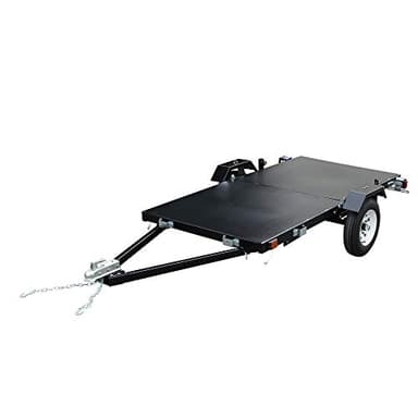 DK2 4 x 8 Single Axle Folding Utility Trailer, Load Capacity 1450 lb, Deck Length 8 ft, Deck Width 4 ft, Model# MFT4X8