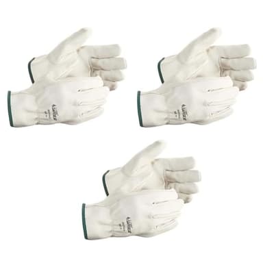 J. J. Keller & Associates, Inc. SAFEGEAR, Cowhide Insulated Gloves, Winter Leather Work Gloves, Abrasive Resistant, X-Large, 3-Pack