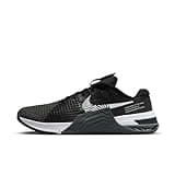NIKE Metcon 8 Mens Trainers Gym Fitness Shoes, Black Dark Smoke Grey Smoke Grey White, 10.5