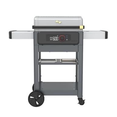 Current Model G Griddle, Smart Electric Outdoor Flat Top BBQ Grill with 200°F to 600°F Range for Searing & Roasting, Digital Precision, Apartment-Friendly & Weather-Resistant, Moon Dust