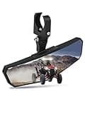 ZIDIYORUO UTV Rear View Mirror, HD SXS UTV Center Mirror with Aluminum Clamp fits 1.5"-2.0" Roll Cage Mount, Compatible with Polaris RZR, Maverick Can Am X3, Pioneer, Talon, Kawasaki, CFMOTO, Yamaha