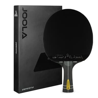 JOOLA Infinity Carbon Professional Ping Pong Paddles - Ergonomic Grip - ITTF Approved - Professional Ping Pong Paddle for Advanced Control & Speed - Table Tennis Racket - Black
