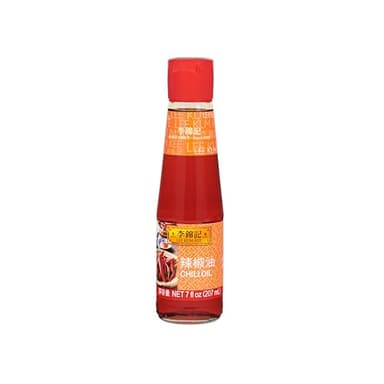 Lee Kum Kee Chili Oil (7 oz - 1 Pack), Crafted from Dried Chili Peppers and Soybean Oil, Spicy, Perfect for Dipping, Cold Dishes, Sichuan and Hunan Dishes