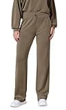 ODODOS Women's Modal Soft Wide Leg Pants with Pockets Adjustable Shockcord High Waist Casual Lounge Pants-29 Inseam, Espresso, X-Large