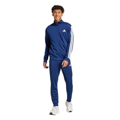 adidas Men's Basic 3-Stripes Tricot Track Suit, Dark Blue, XX-Large