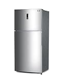 BLACK+DECKER 16.4 Cu. Ft. Top Mount Refrigerator with Freezer, 2 Door Refrigerator with Top Freezer and Separate Temperature Controls, Auto Defrost, Full Size, BR1640KS, Stainless Steel Look