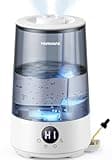 Homvana Humidifiers for Bedroom Home, 3.6 L Cool Mist Top-Fill 34H Super Long Time, Quiet 16dB, Baby Humidifier, Oil Diffuser for Large Room, Plants, Nursery, Office BPA FREE, 7 Color Light Ultrasonic