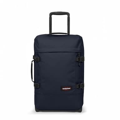 EASTPAK Tranverz S – 42L Small Wheeled Luggage with Dual Compartments, TSA Lock, Compression Straps & Smooth-Wheeling System, Ultra Marine