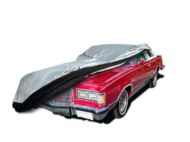 CoverSeal Heavy Duty Outdoor Car Cover with Patented Weighted Ground Conforming Apron Seal – Wind Resistant, Dust, & Water Protection for Automobiles - Full Size 230 L x 75 W x 73 H inch Max