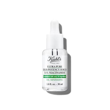 Kiehl's Ultra Pure High-Potency 5.0% Niacinamide Serum, Concentrated Face Serum for Oily Skin, Reduces Excess Oil and Shine, Helps Minimize Imperfections for a Natural Glow, Paraben-Free - 1 fl oz