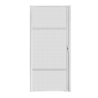 Guardian Retractable Screen Door Retractable Screen Doors for Single Door Heavy Duty Aluminum (White, 36''x80'') Easy Assemble Invisible Screen Door Patio Mosquito Proof Adjustable Width 32''- 36''