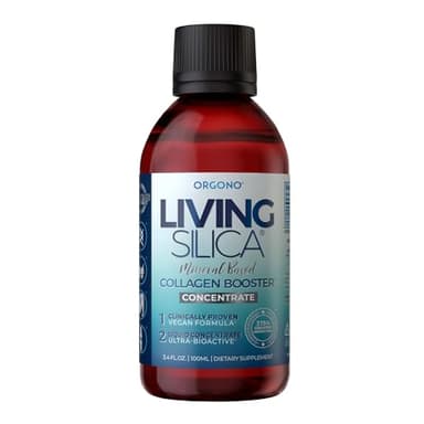 Living Silica ORGONO Silica Drops – Travel Size | Vegan & Mineral-Based Formula | 100mL
