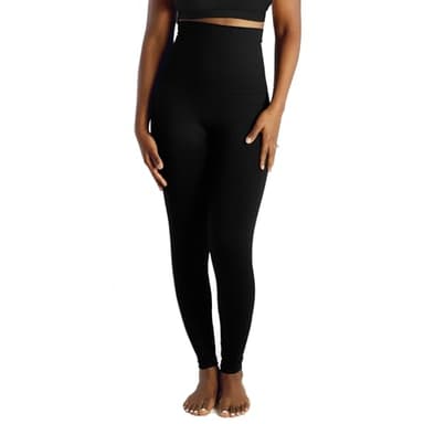 Belly Bandit – Mother Tucker Postpartum Compression Leggings – High Waisted Support Leggings for Women After Birth – Discreet Breathable Postpartum Pants Smooth Tummy, Tush and Thighs, X-Large, Black