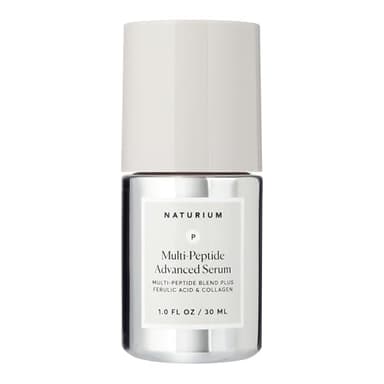Naturium Multi-Peptide Advanced Serum, Firming & Smoothing Face Serum for Fine Lines & Wrinkles with Advanced Multi-Peptide Blend, 1 oz