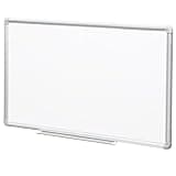DEVELOP Magnetic Large Dry Erase Board 36 x 60 Inch, Large Wall Mounted Whiteboard with Aluminium Frame & Detachable Marker Tray 3' x 5', Magnetic White Board for Home School Office