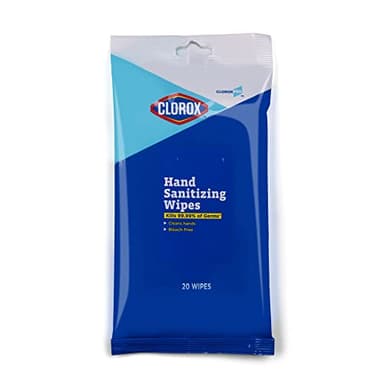 Clorox Pro Alcohol Free Hand Wipes with BZK - Gentle Sanitizing Wipes Serve as Travel Essentials & On-The-Go Cleaning - Disinfecting Sanitizer Solution for School Supplies & Office Use, 20 Count