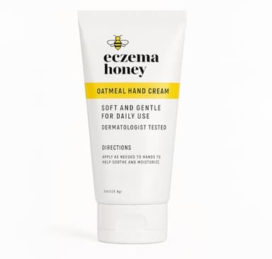 ECZEMA HONEY Oatmeal Hand Cream - Natural Hand & Body Lotion for Eczema Rash Relief - Eczema Cream for Dry, Itchy, Sensitive, & Irritable Skin (2 Oz)