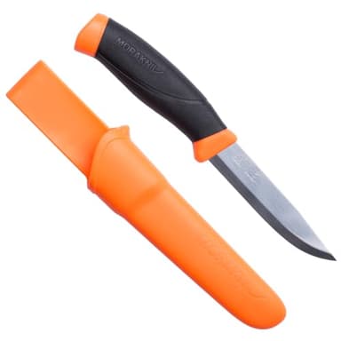 Morakniv Companion Fixed Blade Outdoor Knife with Stainless Steel Blade, 4.1-Inch, Orange (M-11824)