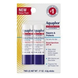Aquaphor® Lip Repair Stick + Sunscreen (Dual Pack)