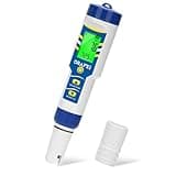 ORAPXI 6-in-1 Pool & Saltwater Tester - Salt, pH, ORP, TDS, EC, Temp Meter for Pool & Aquarium