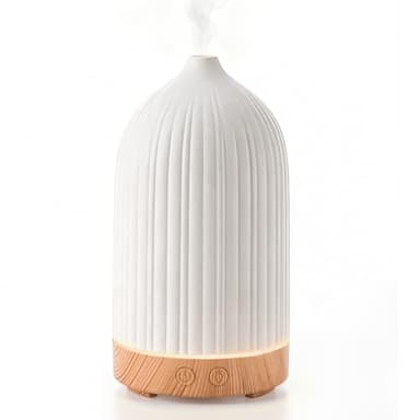 Specvoko 100ML Essential Oil Diffuser, Ultrasonic Cool Mist Aromatherapy Diffuser with Timer & 8-Color LED Light, Continuous & Intermittent Mist Modes, Auto-Off, Quiet Diffusers for Home Office Yoga