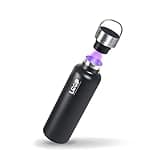 LOOP Explorer 25oz - Innovative Self-Cleaning & Vacuum Insulated Rechargeable Stainless Steel Water Bottle with UV Self-Clean Tech | Sustainable & Reusable | Wide Mouth & Travel-Friendly | Luxe Black